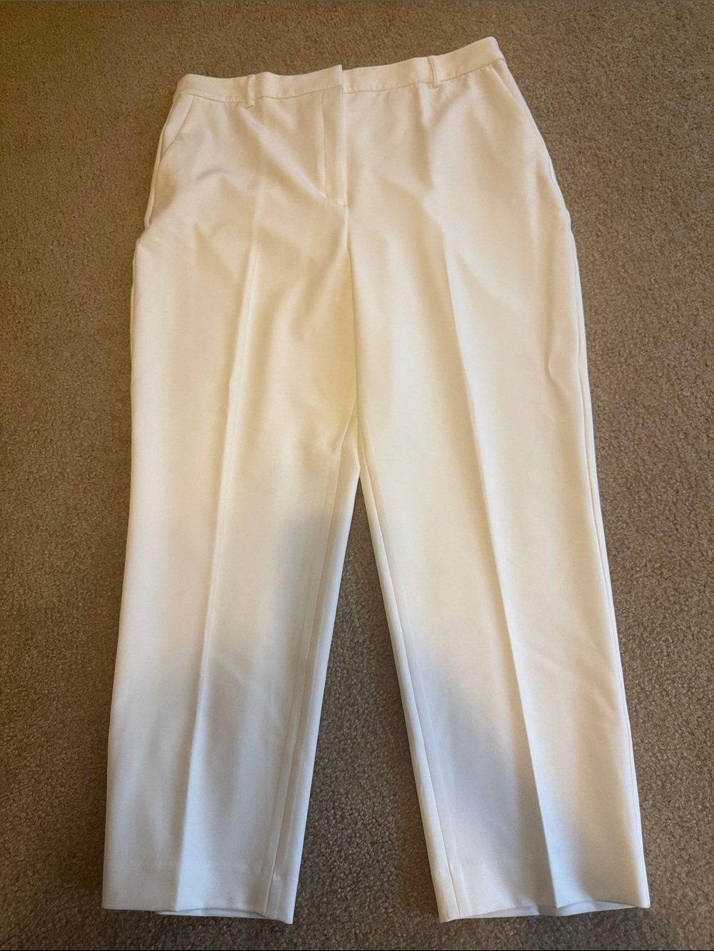 White Express Editor Ankle Pants Suit Size 16 Long/XL - Picture 9 of 13